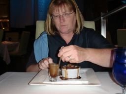 10LauraEnjoyingDessert_2,OceanRest,04jul11